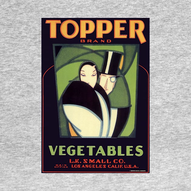 Vintage Topper Brand Vegetables Label by MasterpieceCafe